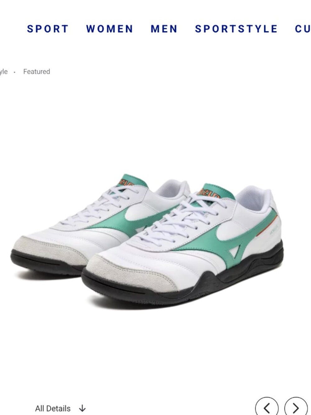 Morelia LS Sportstyle Shoe, White, Green, Orange Mens 8.5, Womens 10 NWT